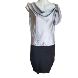 WOW COUTURE satin and knit dress M